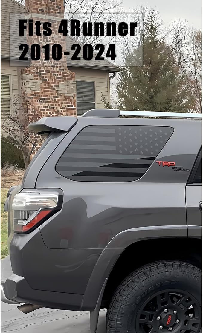 Toyota 4 Runner American Flag Decal for rear windows (2010-2024)