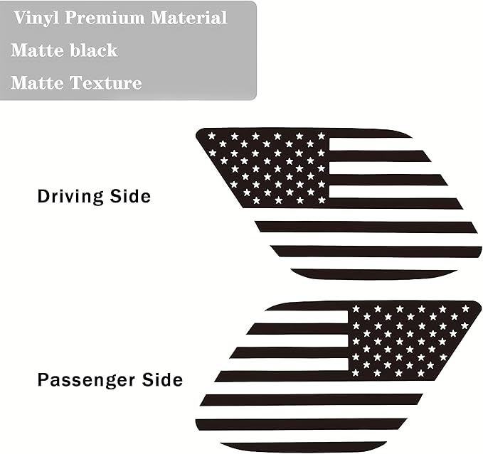 Toyota 4 Runner American Flag Decal for rear windows (2010-2024)