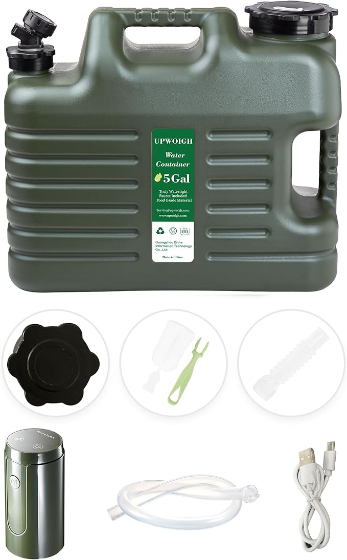 5 gallon water jug with automatic touch control pump