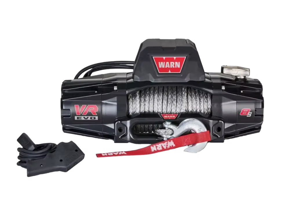 Warn VR Evo 8s Winch w/ 2-in-1 wireless/wired controller and synthetic line