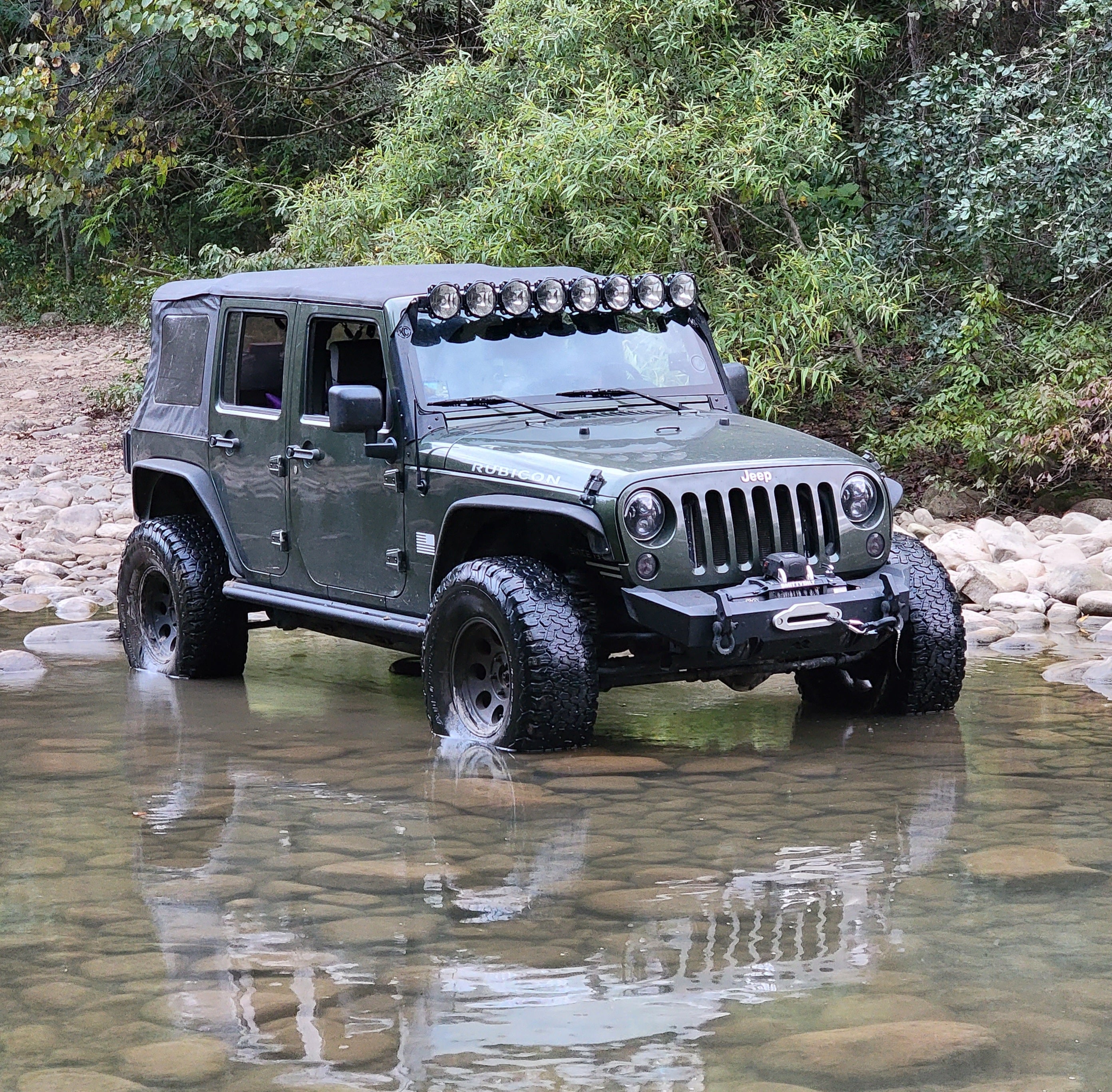 KC Hilights led lightbar for 7-18 jk/jku