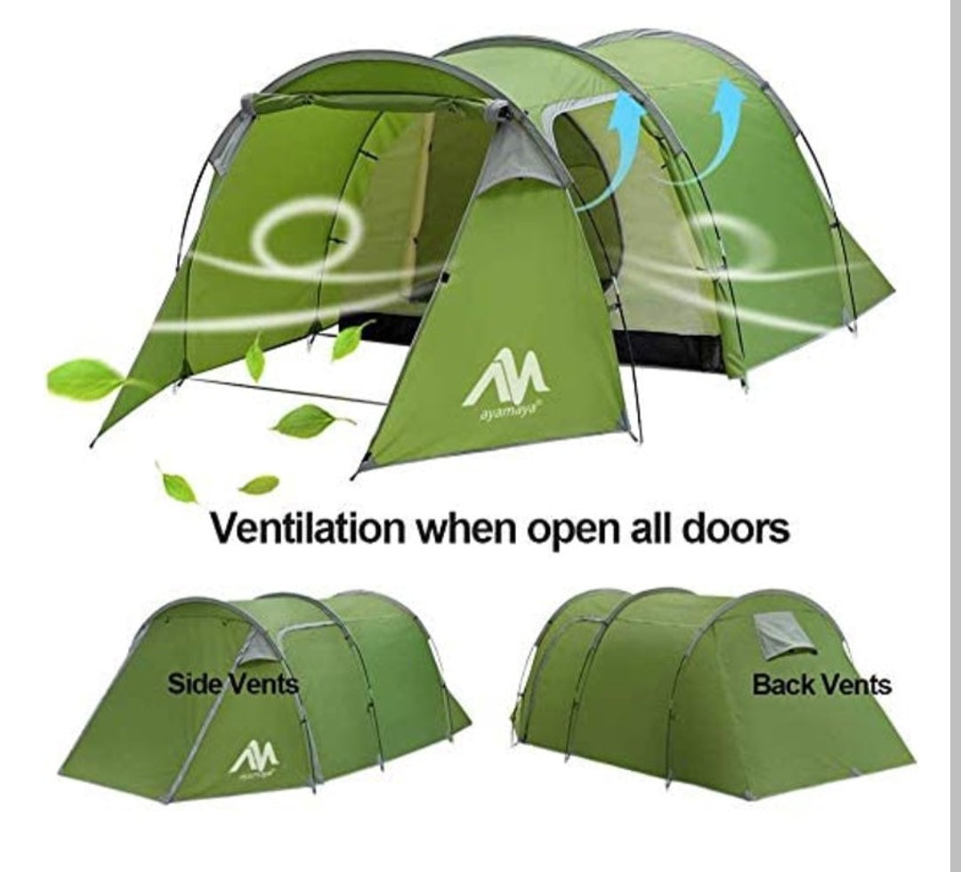 a waterproof moto parking expedition tent