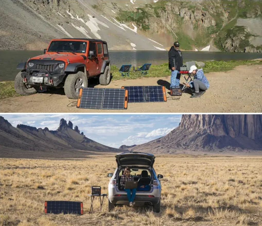 Jackery explorer 1000 with 100W solar panel