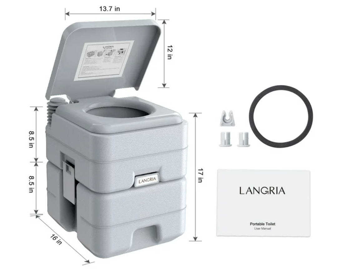 Portable toilet 5.3 Gal