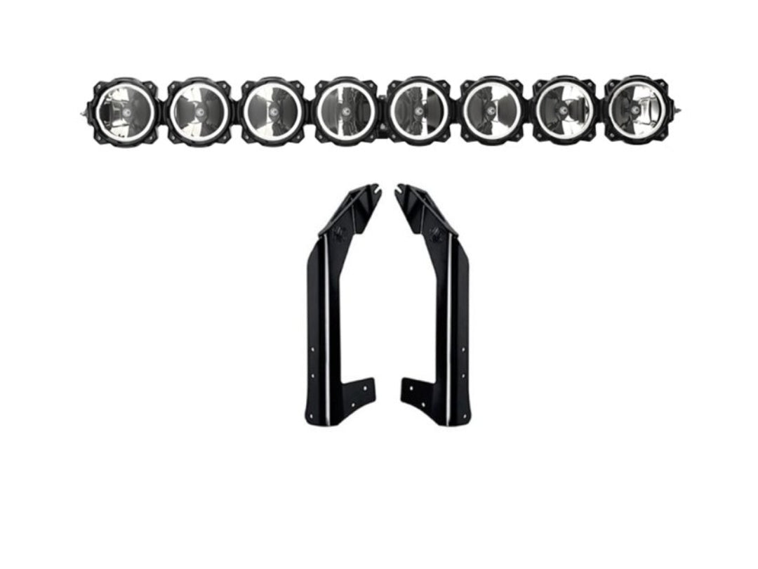 KC Hilights led lightbar for 7-18 jk/jku