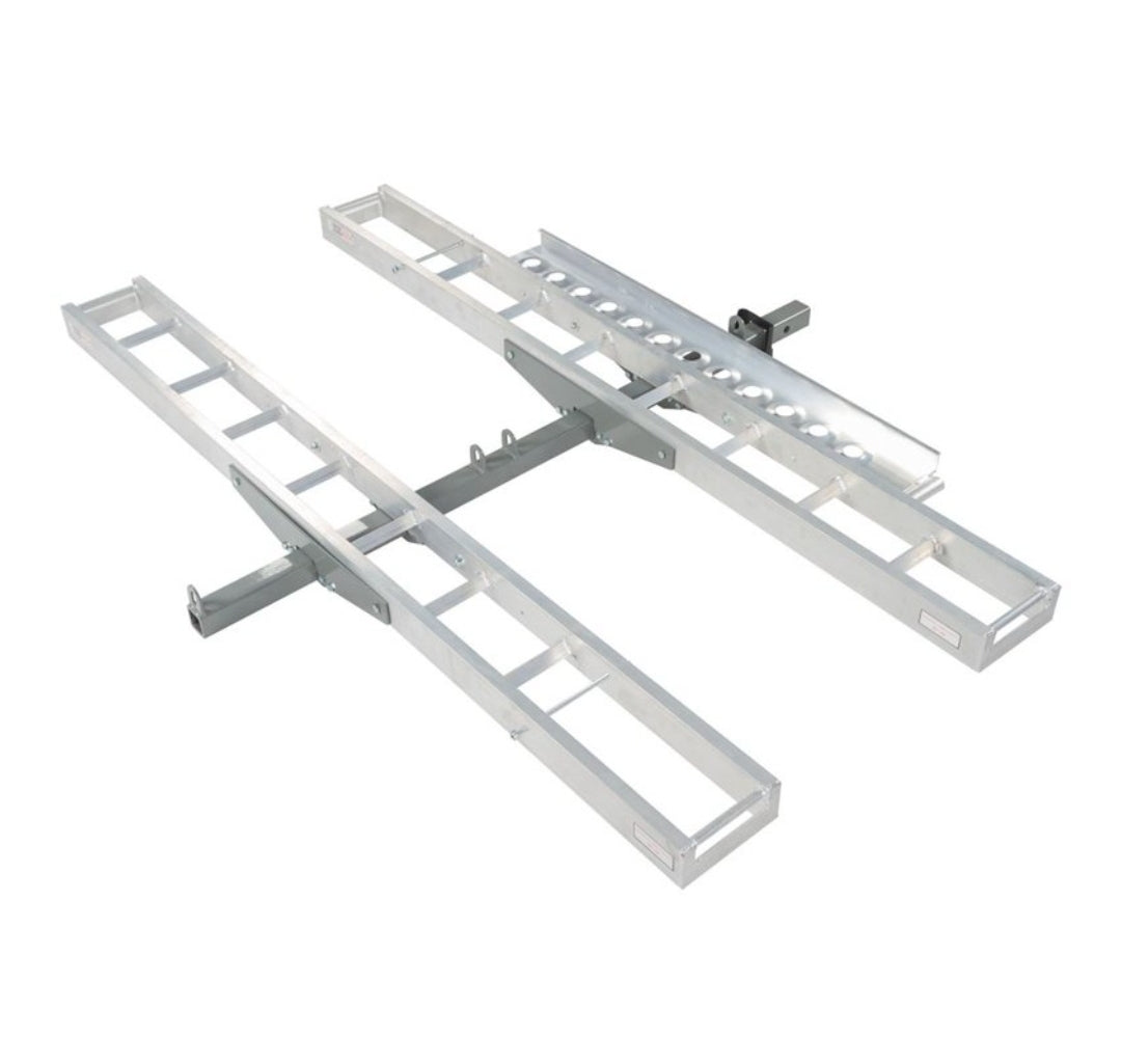 Aluminum double motorcycle-carrier 600 LBS rating