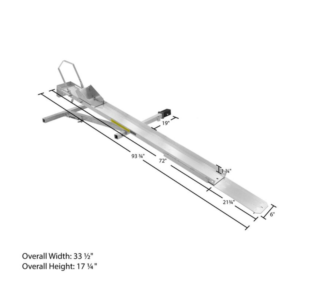 Tilting aluminum moto-carrier (hitch mounted)