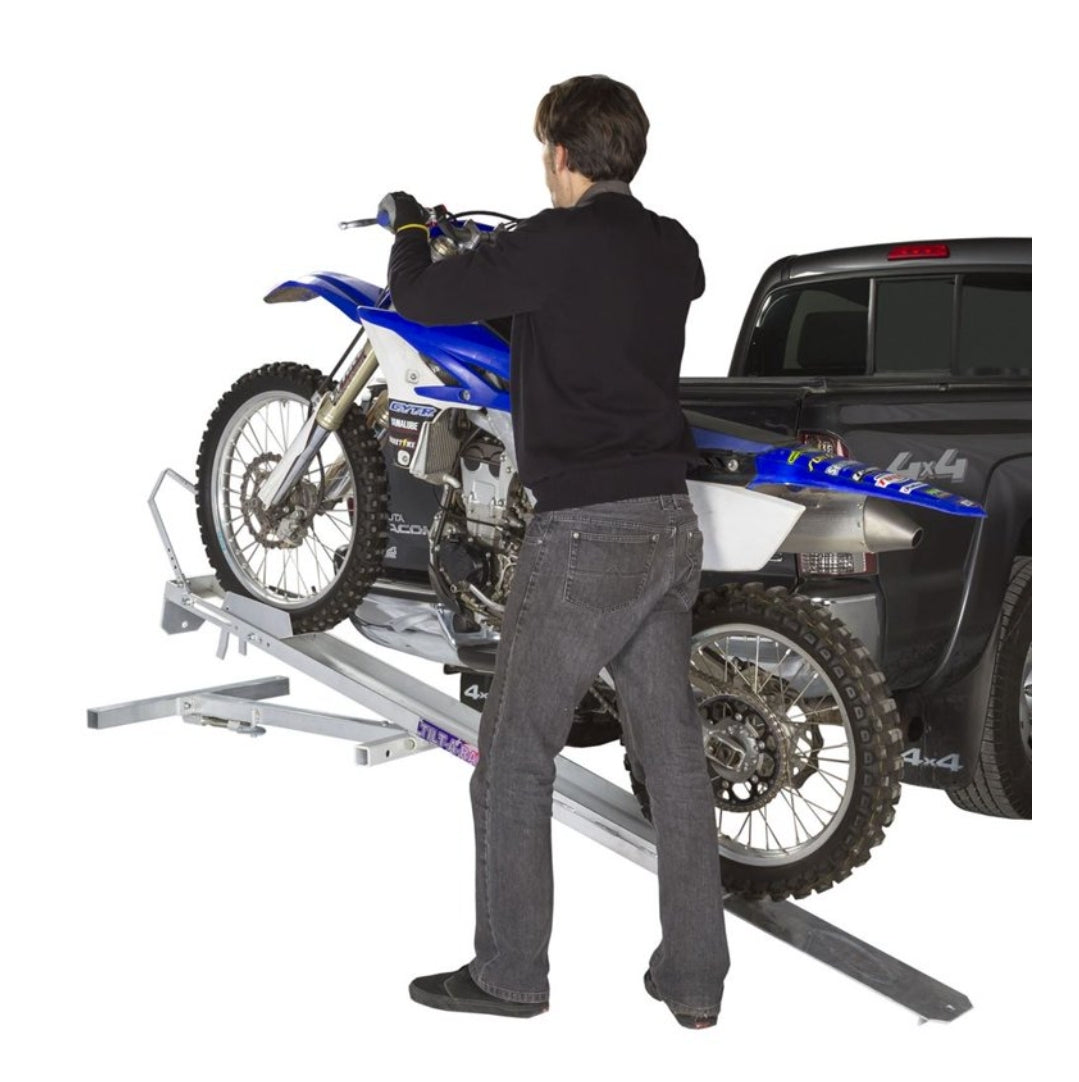 Tilting aluminum moto-carrier (hitch mounted)
